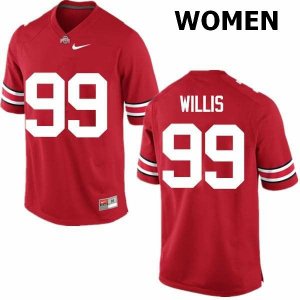 Women's Ohio State Buckeyes #99 Bill Willis Red Nike NCAA College Football Jersey Comfortable AFP1544CQ